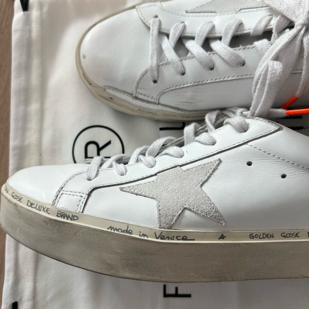 Golden Goose White and Cream Sneakers - Picture 5 of 8